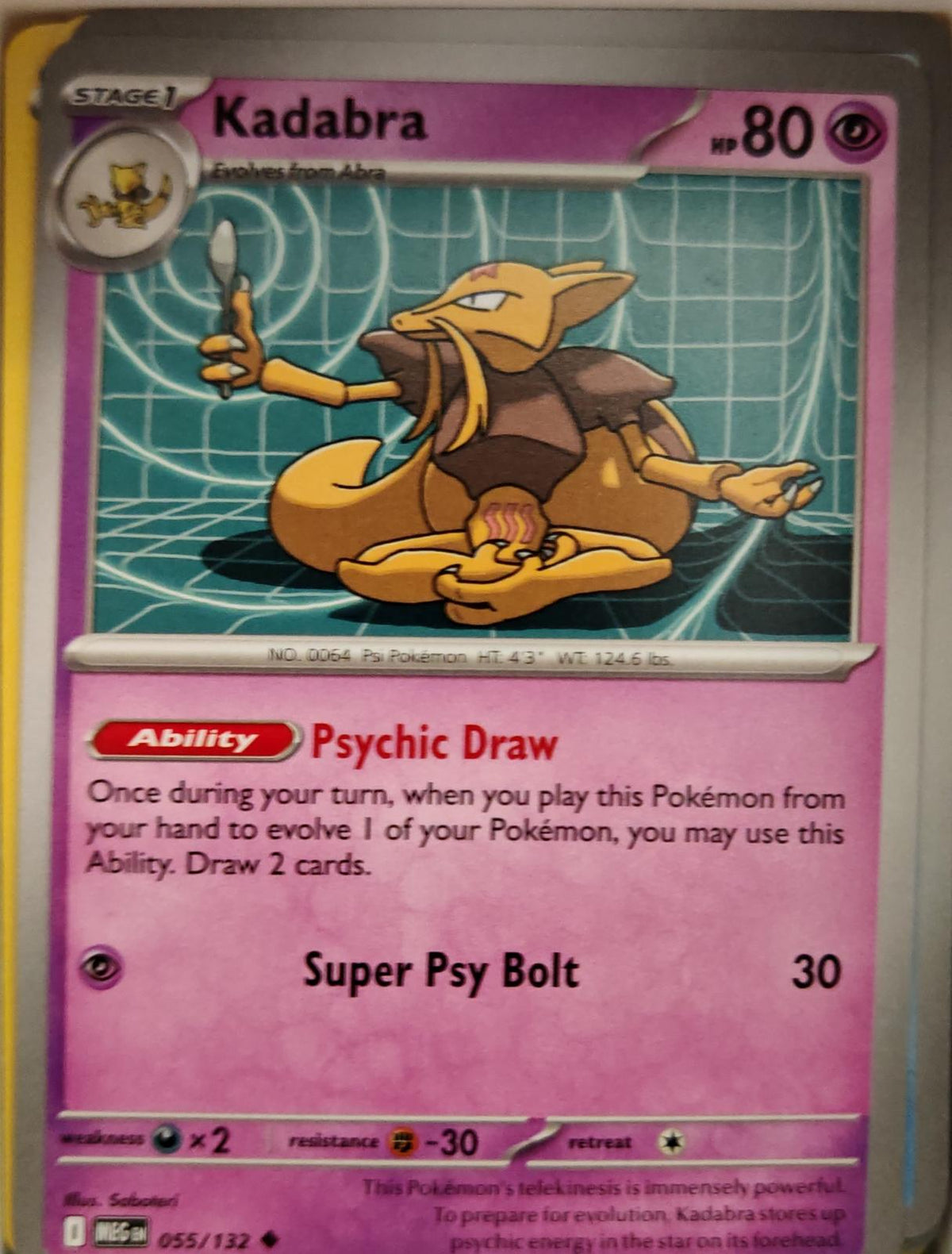 Kadabra - 055/132 - - MEGA EVOLUTION - Pokemon - Uncommon | AA03-40
