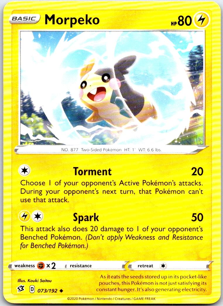 Morpeko - 073/192 - - REBEL CLASH - Pokemon - Uncommon | AB74-25