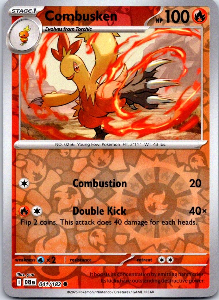 Combusken - 041/182 - Reverse Holo - DESTINED RIVALS - Pokemon - | AB02-25