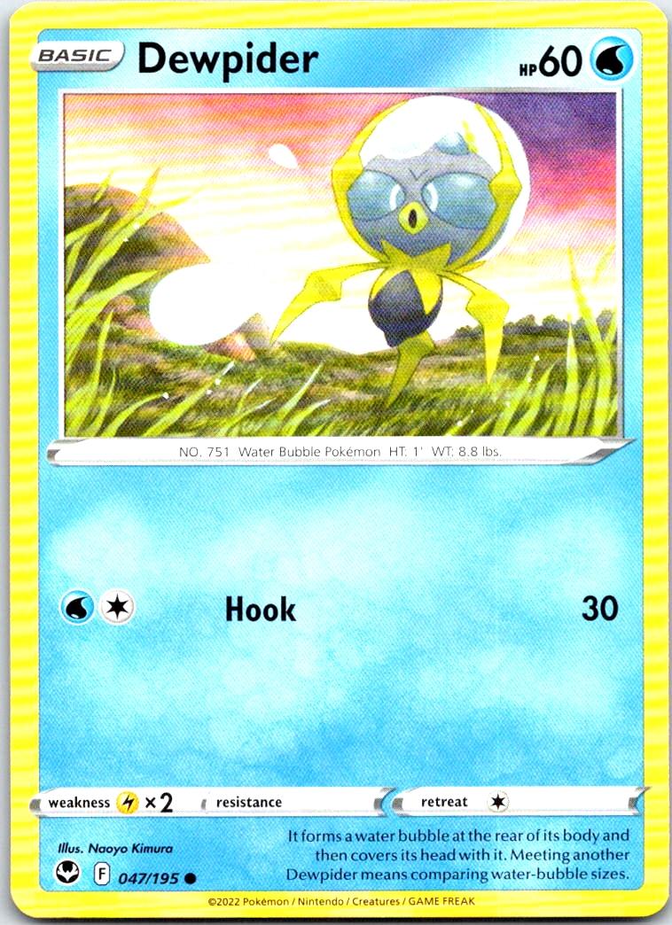 Dewpider - 047/195 - - SILVER TEMPEST - Pokemon - Common | AB29-20