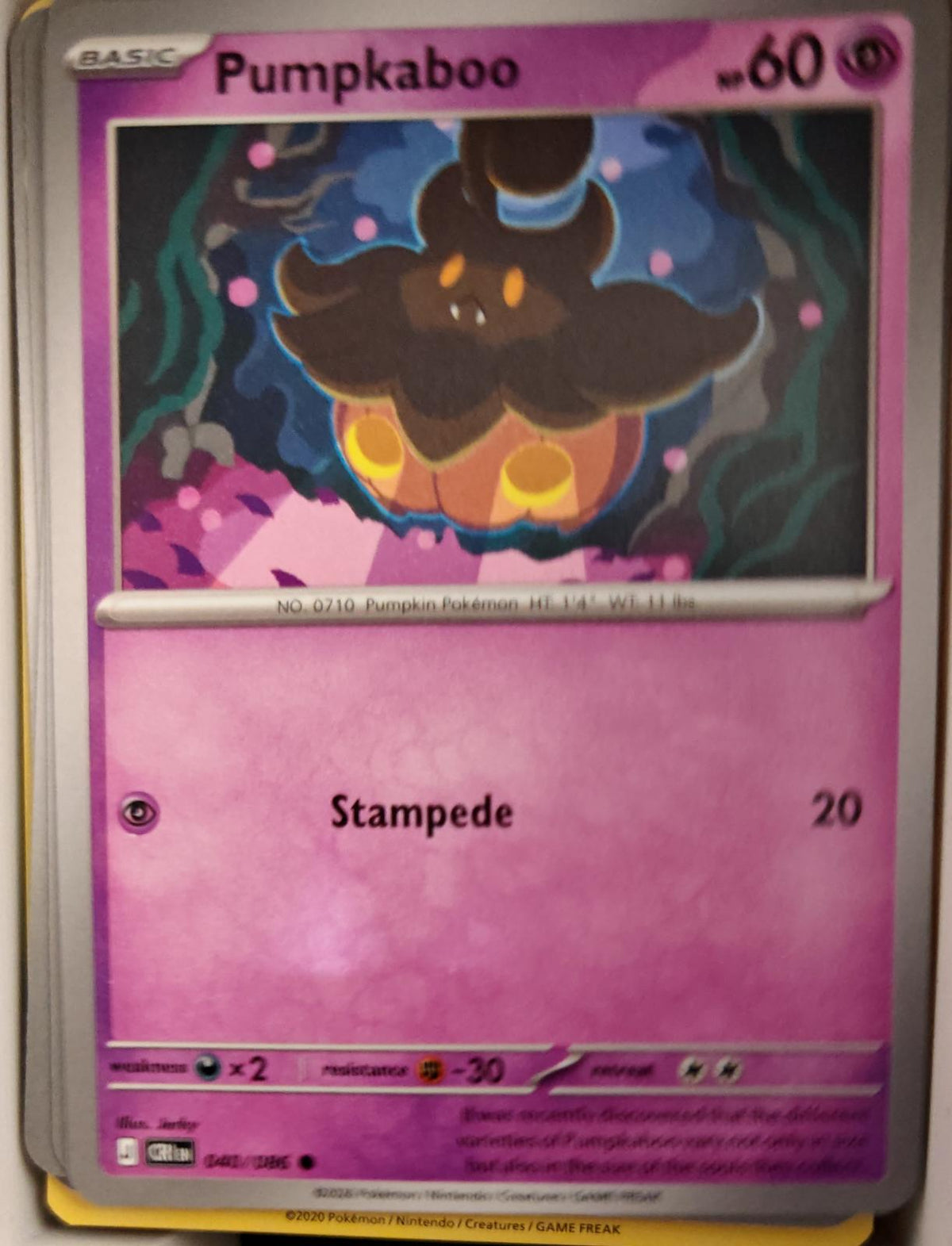 Pumpkaboo - 040/086 - - CHAOS RISING - Pokemon - Common | AA21-86