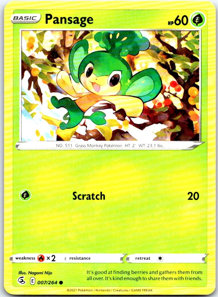 Pansage - 007/264 - - FUSION STRIKE - Pokemon - Common | AB20-25