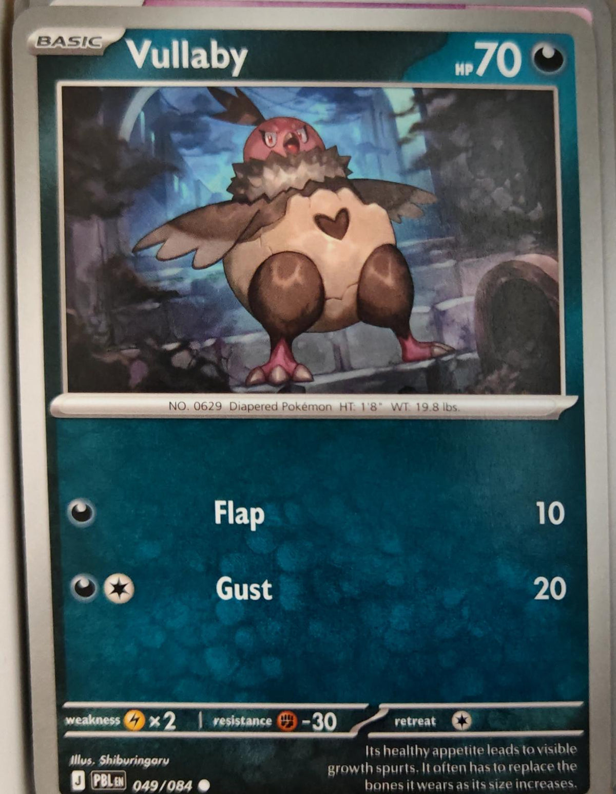 Vullaby - 049/084 - - PITCH BLACK - Pokemon - Common | AA28-38