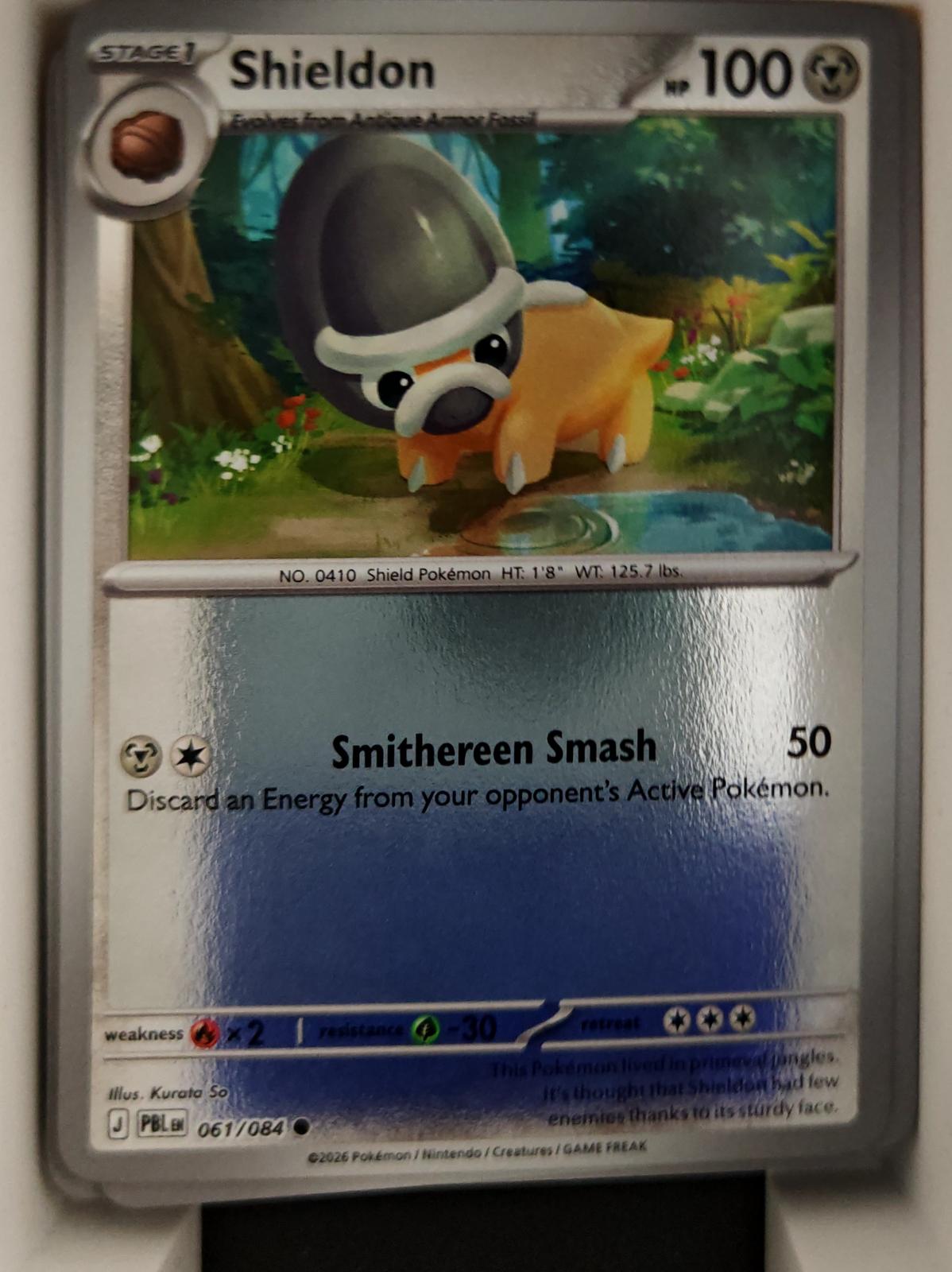 Shieldon - 061/084 - Reverse Holo - PITCH BLACK - Pokemon - Common | AA26-30