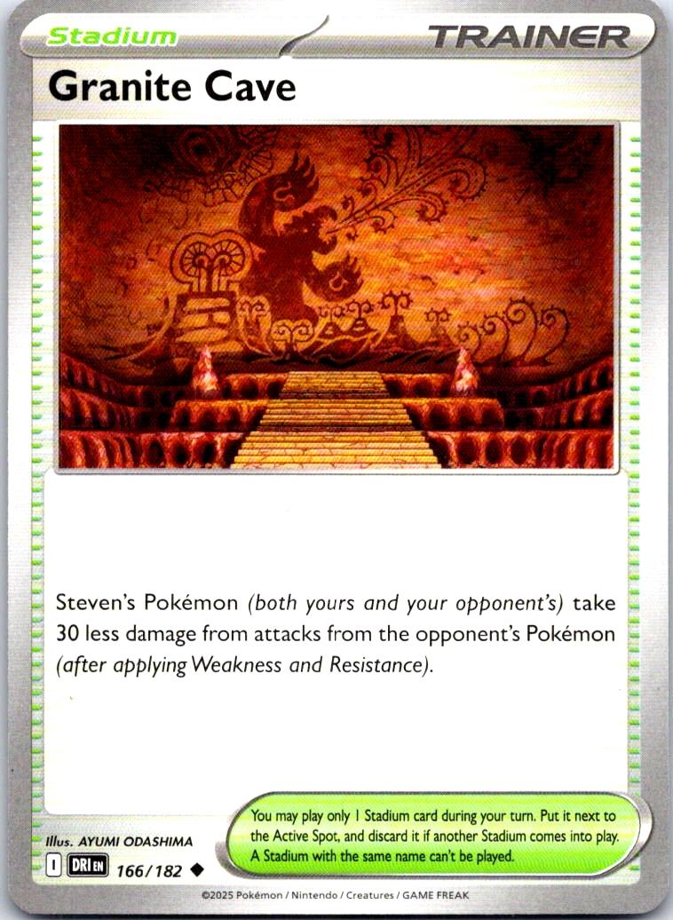 Granite Cave - 166/182 - - DESTINED RIVALS - Pokemon - Uncommon | AB22-31