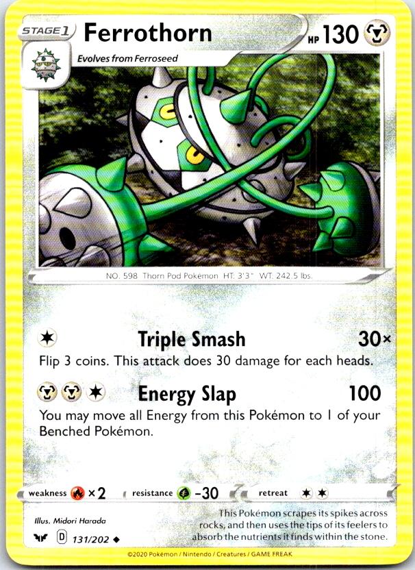 Ferrothorn - 131/202 - - SWORD & SHIELD - Pokemon - Uncommon | AC02-37