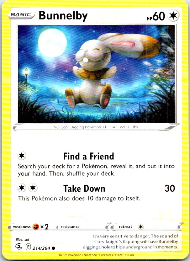 Bunnelby - 214/264 - - FUSION STRIKE - Pokemon - Common | AC05-35