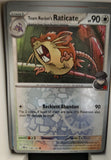 Team Rocket's Raticate - 148/182 - Reverse Holo - DESTINED RIVALS - Pokemon - | AA20-37