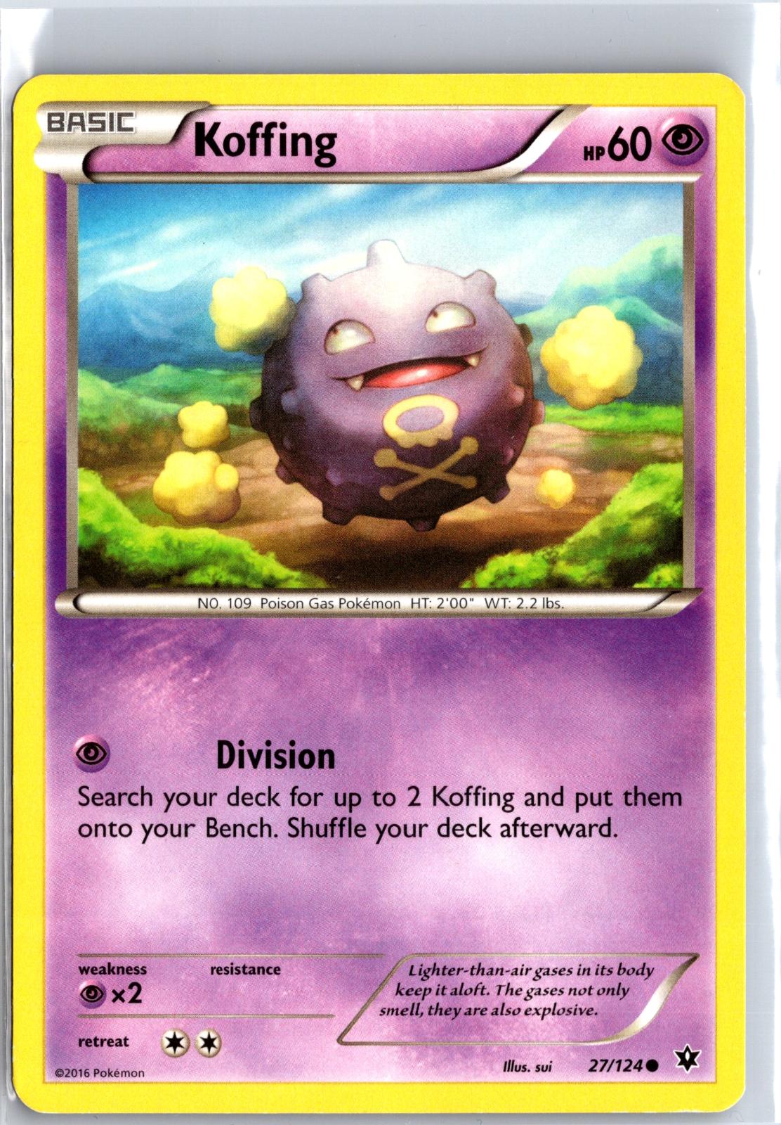 Koffing - 27/124 - - FATES COLLIDE - Pokemon - Common | AA99-22