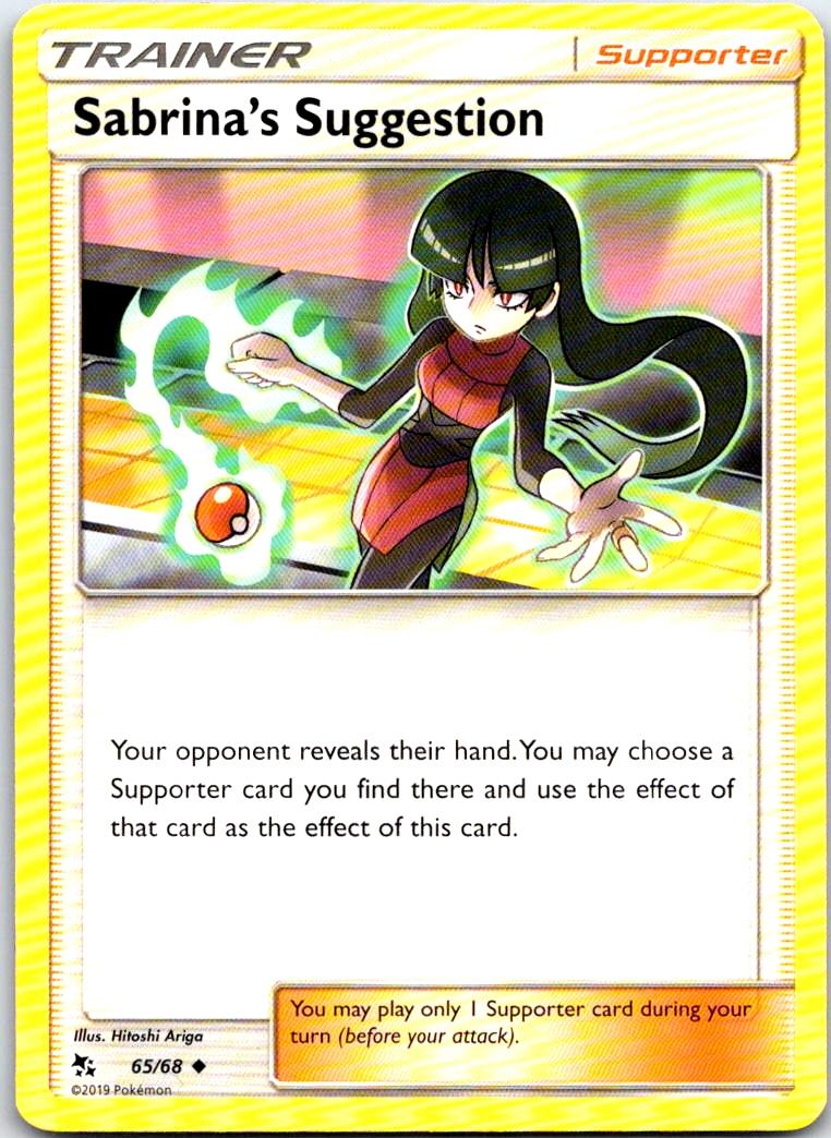 Sabrina's Suggestion - 65/68 - - HIDDEN FATES - Pokemon - Uncommon | AB23-16