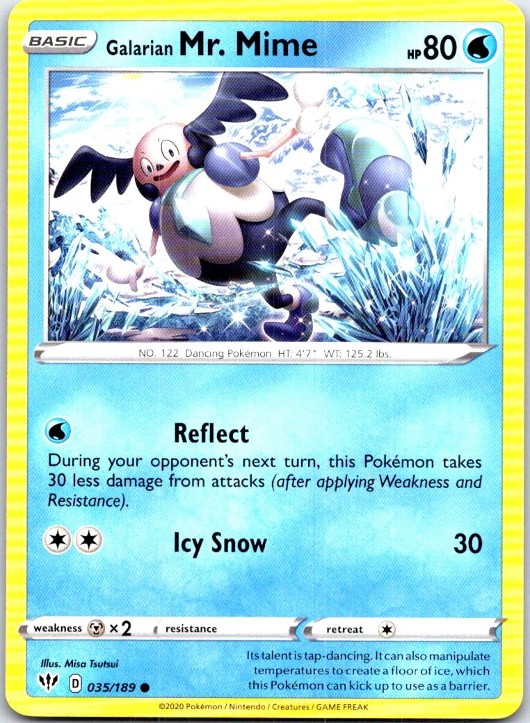Galarian Mr. Mime - 035/189 - - DARKNESS ABLAZE - Pokemon - Common | AB91-44