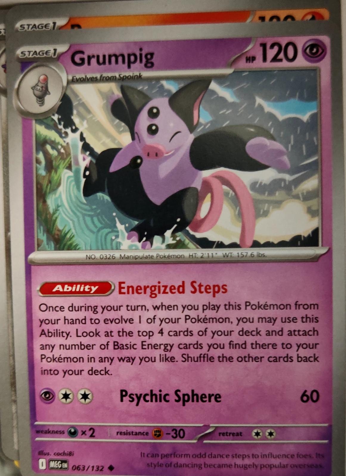 Grumpig - 063/132 - - MEGA EVOLUTION - Pokemon - Uncommon | AA12-20