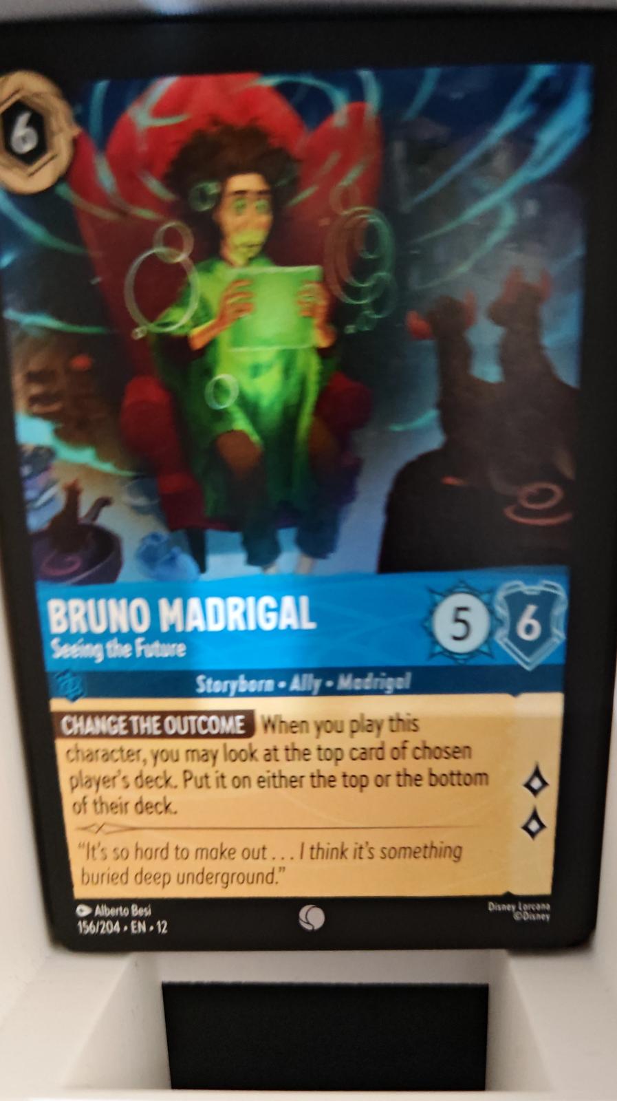 Bruno Madrigal - Seeing the Future - 156/204 - - WILDS UNKNOWN - Lorcana - | LAA02-56