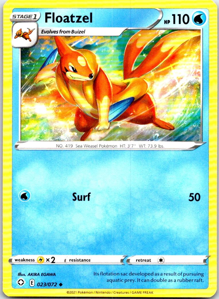 Floatzel - 023/072 - - SHINING FATES - Pokemon - Uncommon | AB97-15