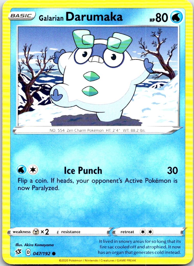 Galarian Darumaka - 047/192 - - REBEL CLASH - Pokemon - Common | AB79-32
