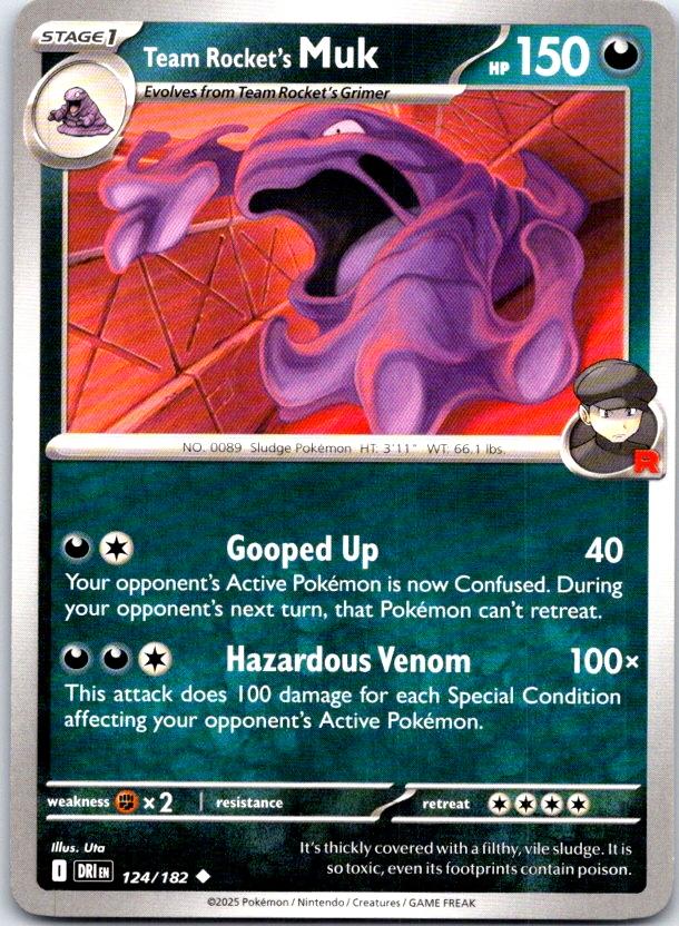 Team Rocket's Muk - 124/182 - - DESTINED RIVALS - Pokemon - Uncommon | AC03-24