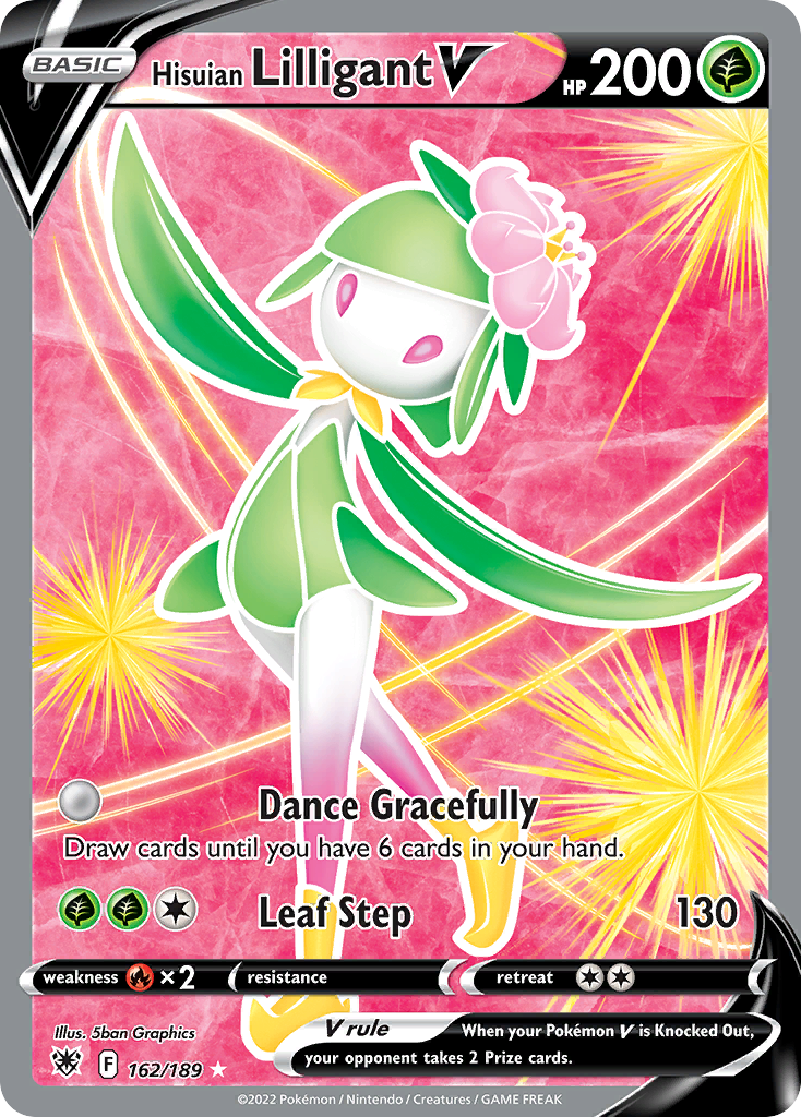 Hisuian Lilligant V - 162/189 - Holo - ASTRAL RADIANCE - Pokemon - | AA33-11