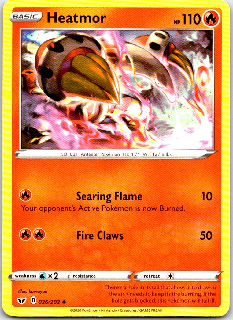 Heatmor - 026/202 - - SWORD & SHIELD - Pokemon - Uncommon | AB74-45