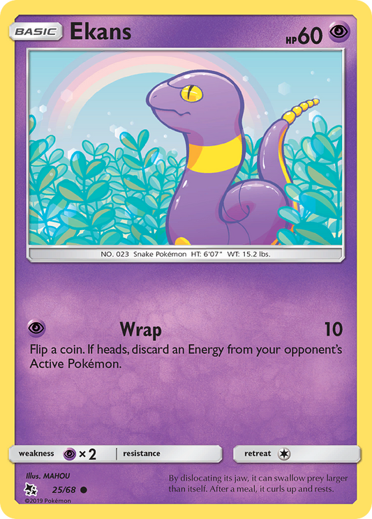 Ekans - 25/68 - - HIDDEN FATES - Pokemon - Common | AA71-16