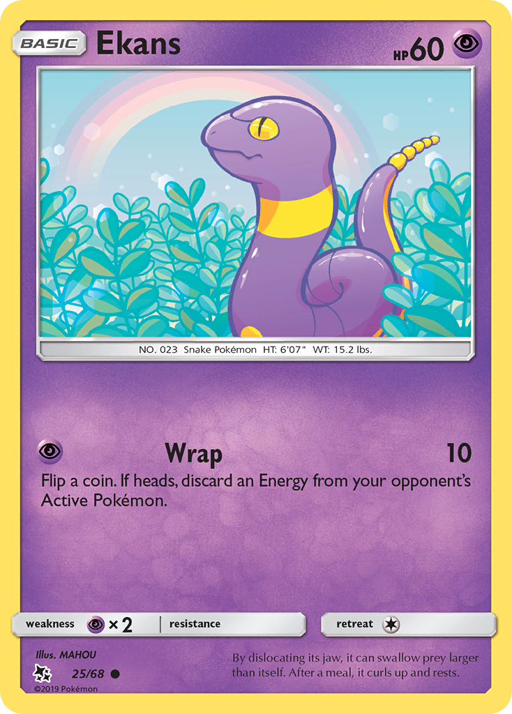 Ekans - 25/68 - - HIDDEN FATES - Pokemon - Common | AA69-38