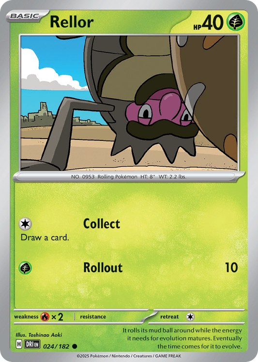Rellor - 024/182 - - DESTINED RIVALS - Pokemon - Common | AA07-1