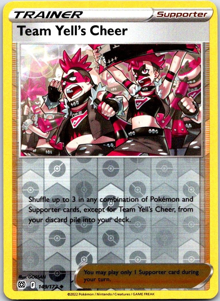 Team Yell's Cheer - 149/172 - Reverse Holo - BRILLIANT STARS - Pokemon - | AB14-11
