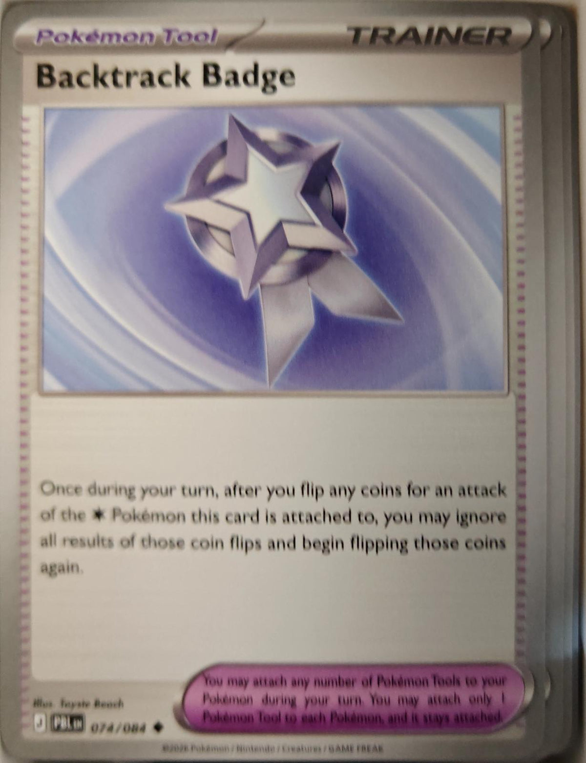 Backtrack Badge - 074/084 - - PITCH BLACK - Pokemon - Uncommon | AA25-97