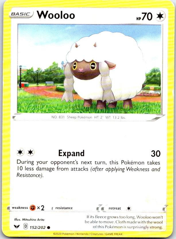 Wooloo - 152/202 - - SWORD & SHIELD - Pokemon - Common | AC18-3