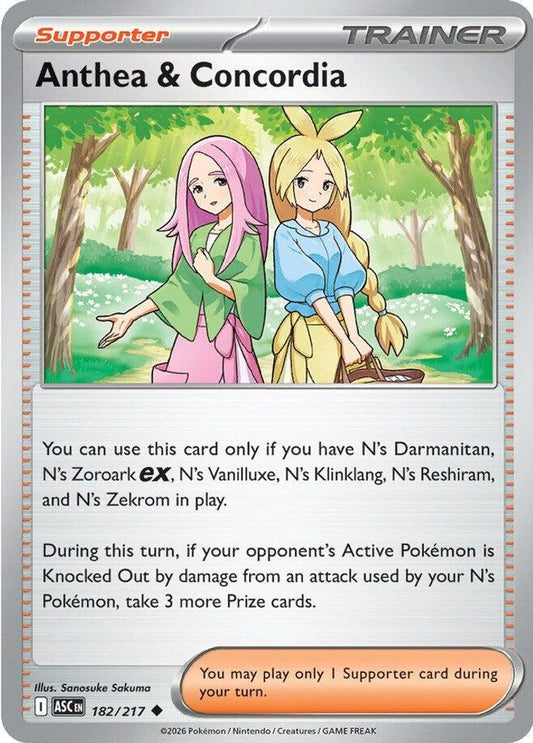 Anthea & Concordia - 182/217 - - ASCENDED HEROES - Pokemon - Uncommon | AA77-24