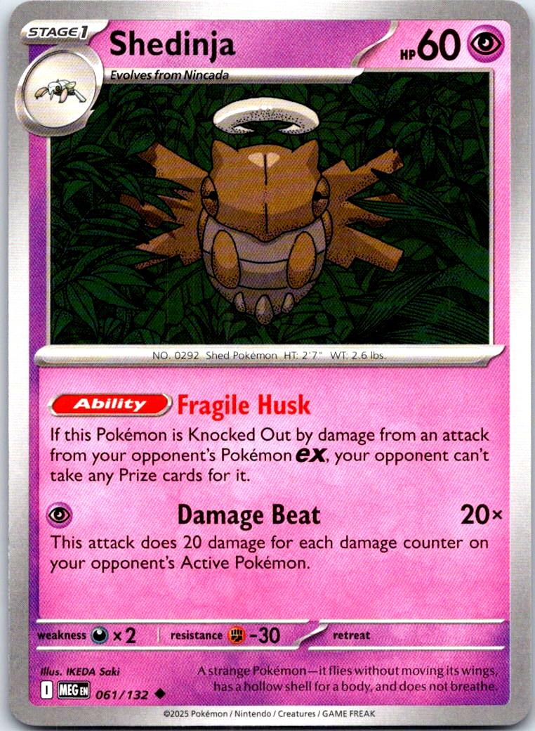Shedinja - 061/132 - - MEGA EVOLUTION - Pokemon - Uncommon | AB68-16