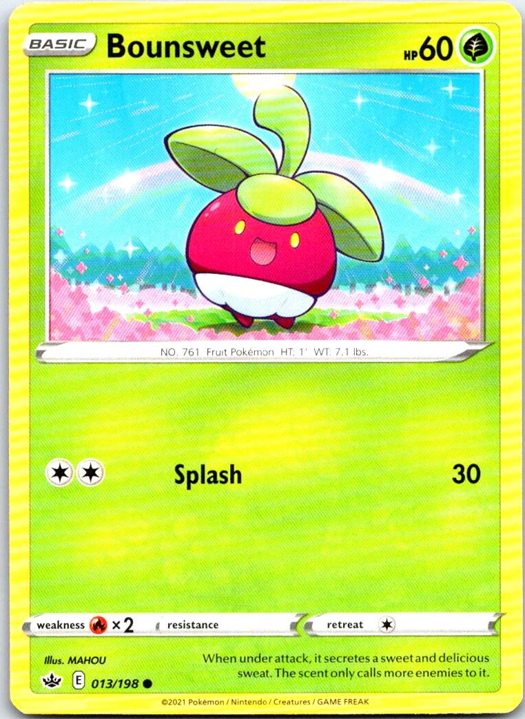 Bounsweet - 013/198 - - CHILLING REIGN - Pokemon - Common | AB82-14
