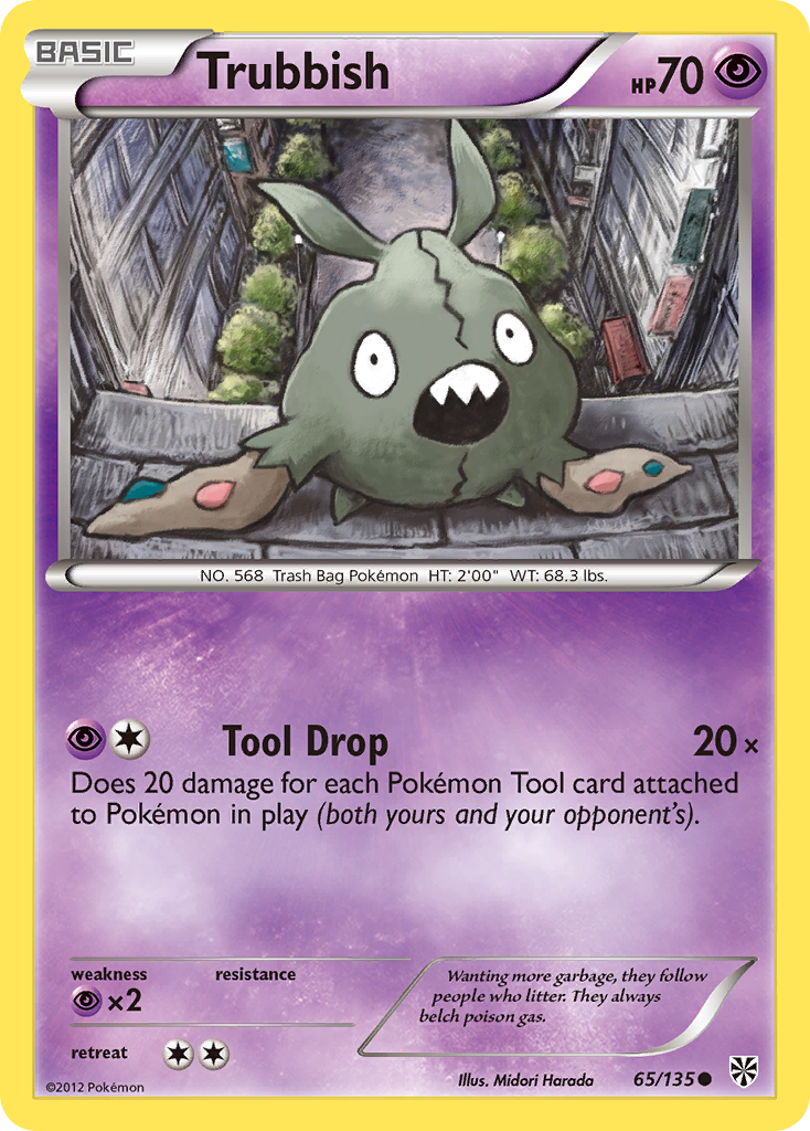 Trubbish - 65/135 - - PLASMA STORM - Pokemon - Common | AA99-32
