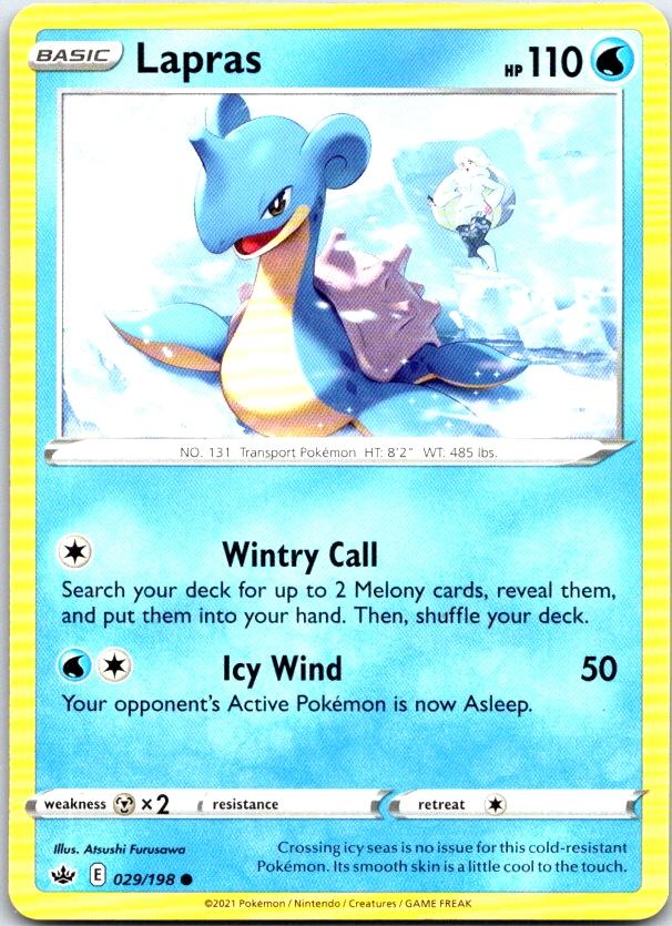 Lapras - 029/198 - - CHILLING REIGN - Pokemon - Common | AC17-4