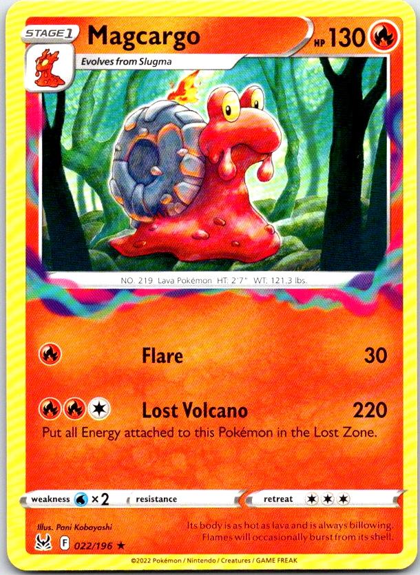 Magcargo - 022/196 - - LOST ORIGIN - Pokemon - Rare | AC09-1