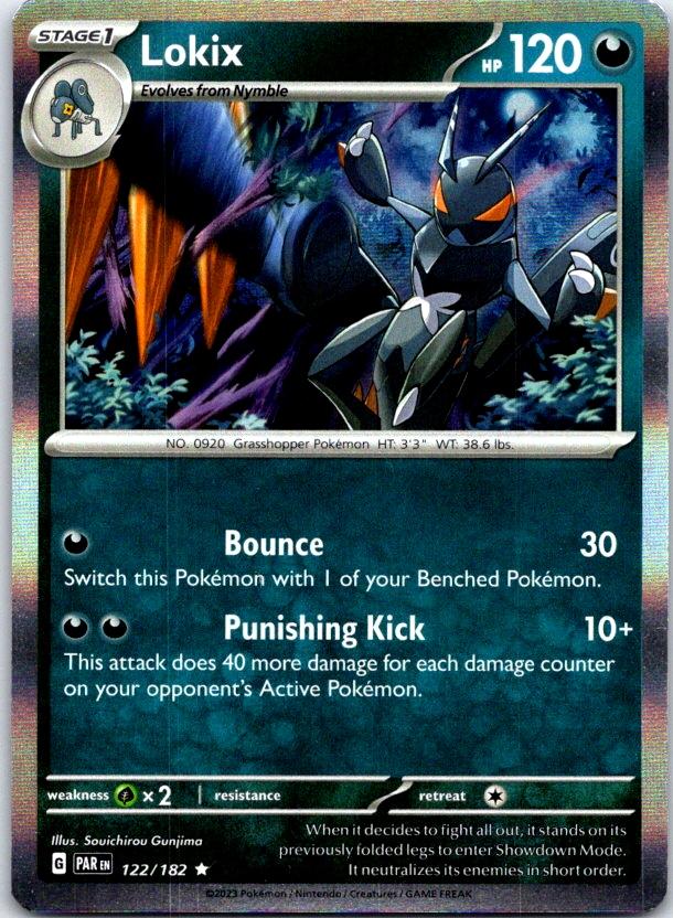 Lokix - 122/182 - Holo - PARADOX RIFT - Pokemon - Rare | AC01-4