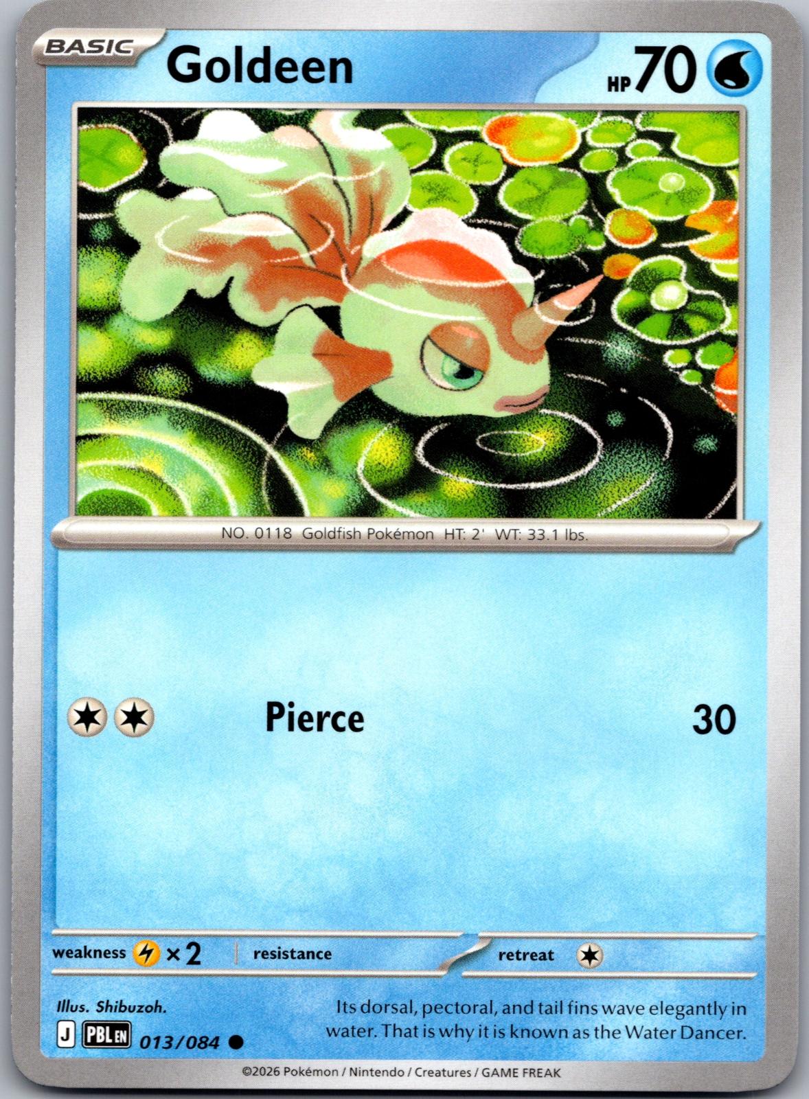 Goldeen - 013/084 - - PITCH BLACK - Pokemon - Common | AA78-23