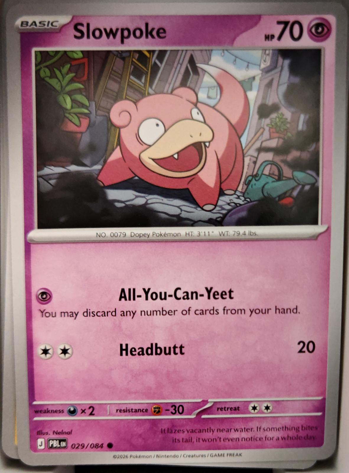 Slowpoke - 029/084 - - PITCH BLACK - Pokemon - Common | AA16-62
