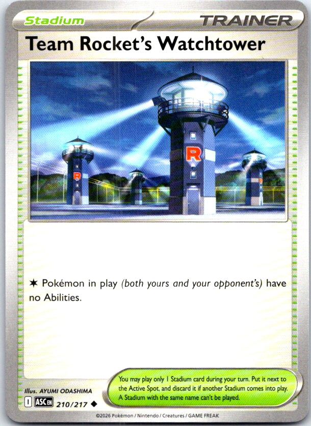 Team Rocket's Watchtower - 210/217 - - ASCENDED HEROES - Pokemon - | AC24-13