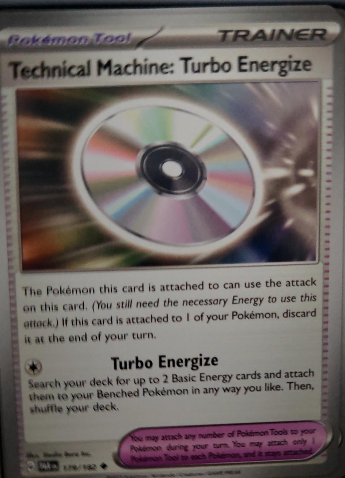 Technical Machine: Turbo Energize - 179/182 - - PARADOX RIFT - Pokemon - | AA41-84