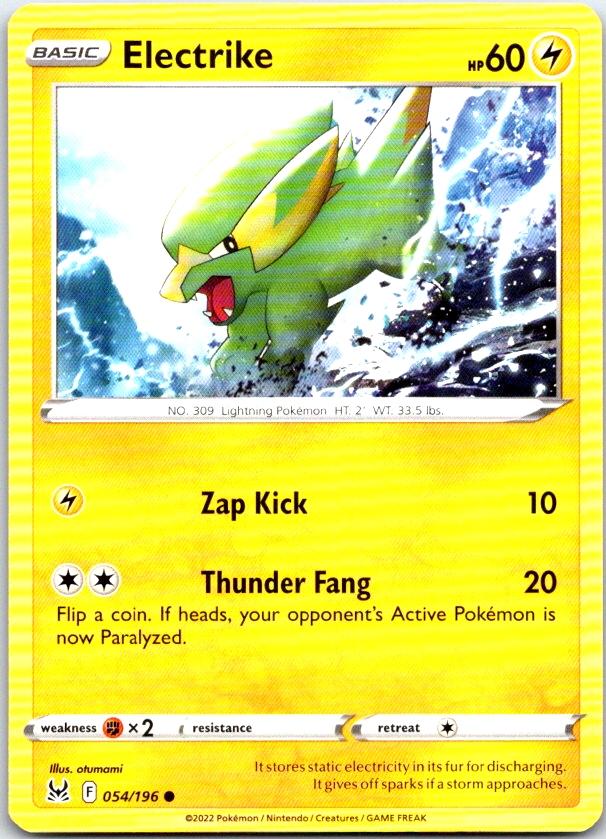 Electrike - 054/196 - - LOST ORIGIN - Pokemon - Common | AC10-40