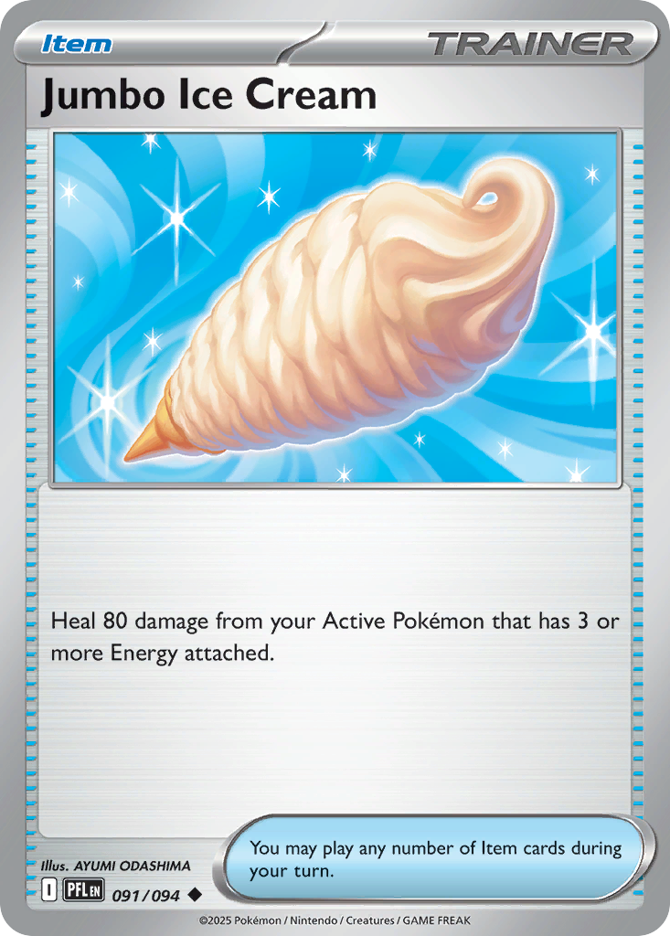 Jumbo Ice Cream - 091/094 - - PHANTASMAL FLAMES - Pokemon - Uncommon | AA29-22