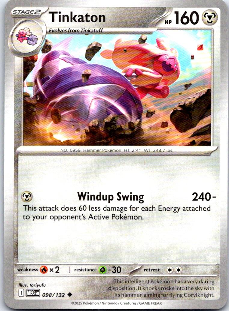 Tinkaton - 098/132 - - MEGA EVOLUTION - Pokemon - Uncommon | AB68-10