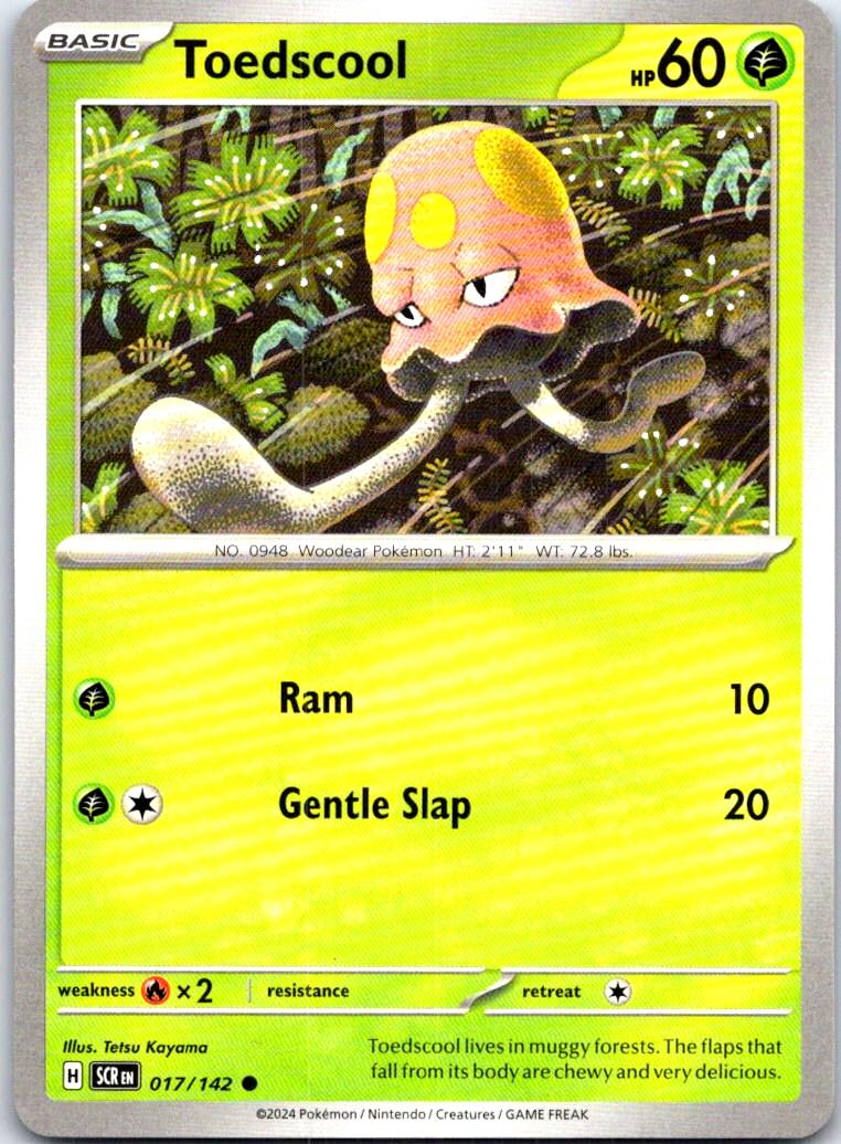 Toedscool - 017/142 - - STELLAR CROWN - Pokemon - Common | AB54-50