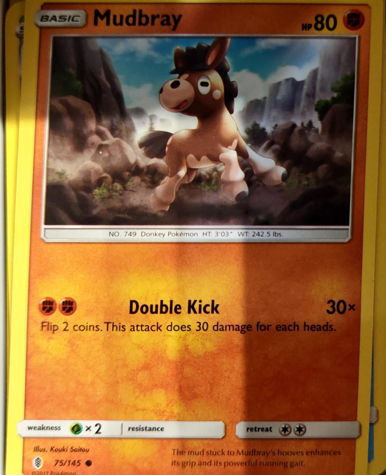 Mudbray - 75/145 - - GUARDIANS RISING - Pokemon - Common | AA67-36
