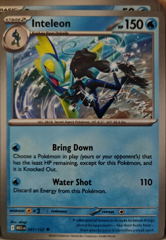 Inteleon - 041/132 - - MEGA EVOLUTION - Pokemon - Uncommon | AA01-59