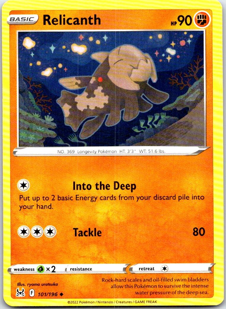 Relicanth - 101/196 - - LOST ORIGIN - Pokemon - Uncommon | AB97-41