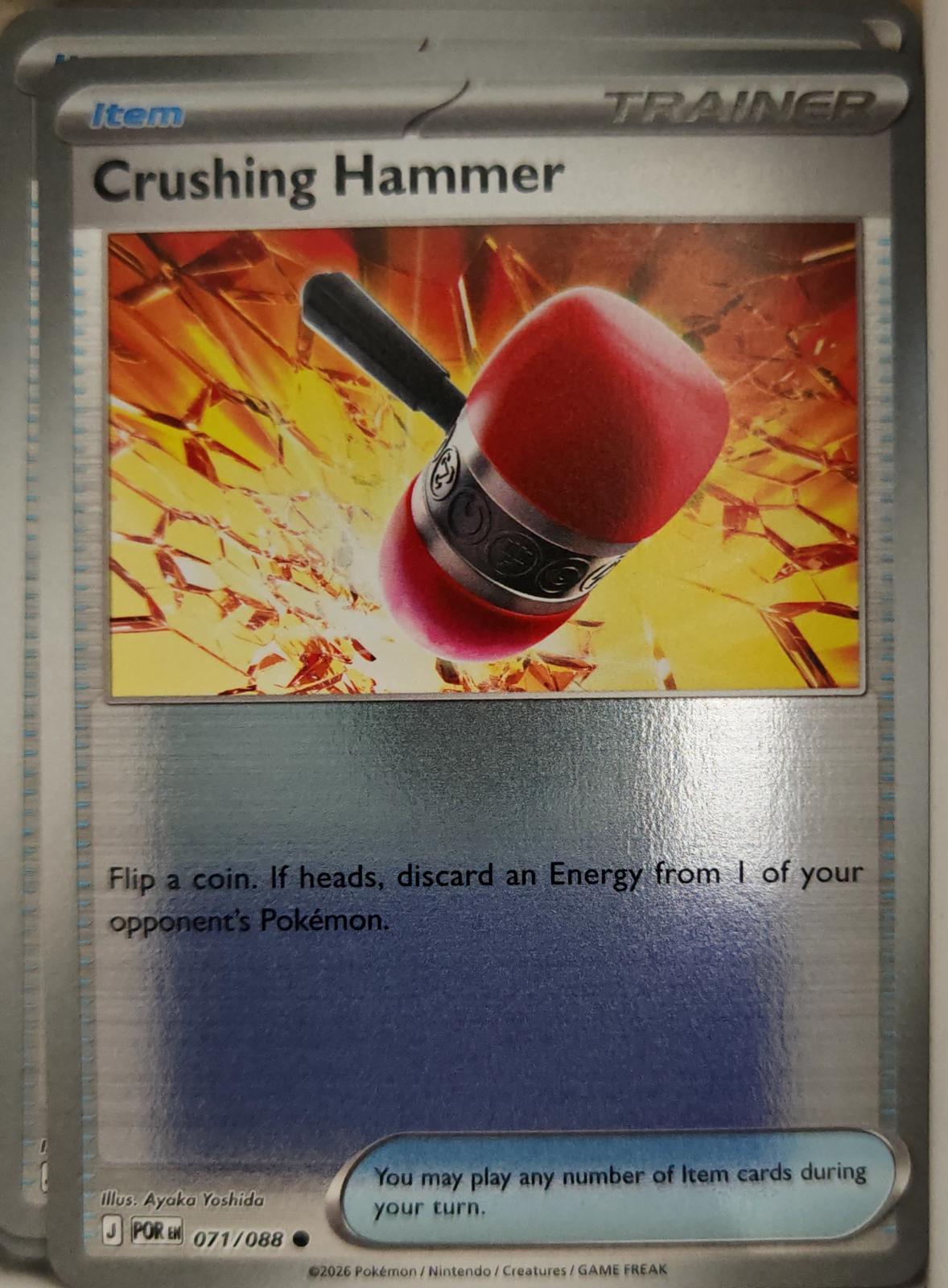 Crushing Hammer - 071/088 - Reverse Holo - PERFECT ORDER - Pokemon - | AA13-94