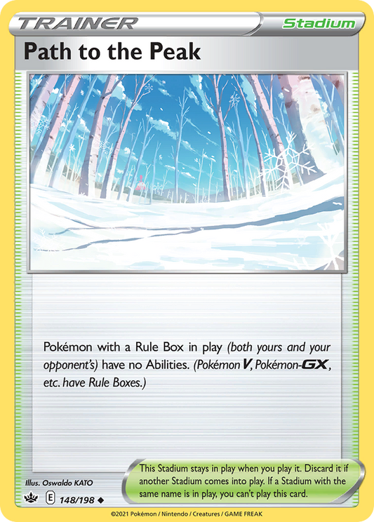 Path to the Peak - 148/198 - Reverse Holo - CHILLING REIGN - Pokemon - | AA59-1