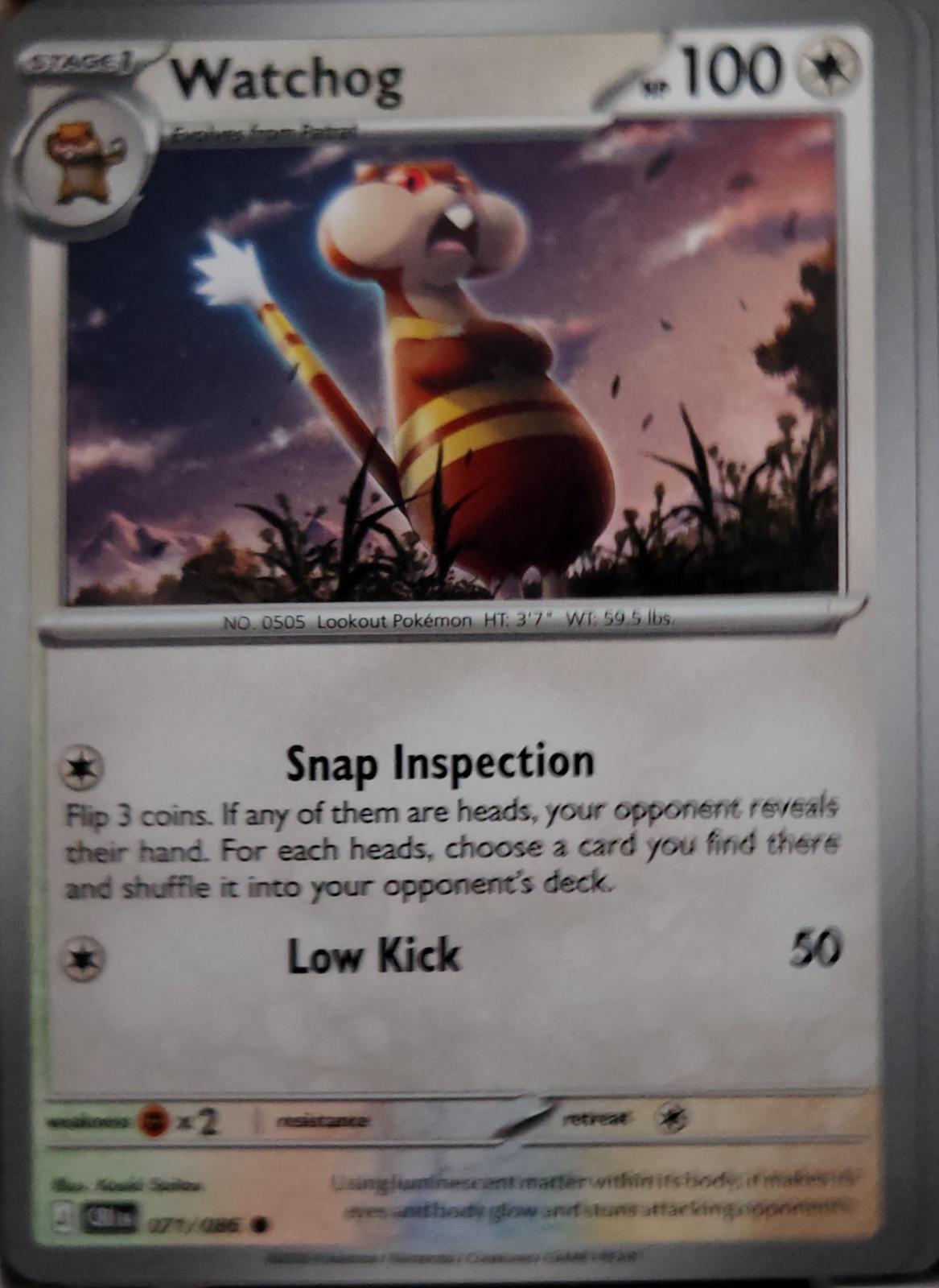 Watchog - 071/086 - - CHAOS RISING - Pokemon - Common | AA45-56