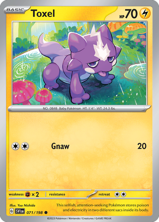 Toxel - 071/198 - - SCARLET & VIOLET - Pokemon - Common | AA48-124